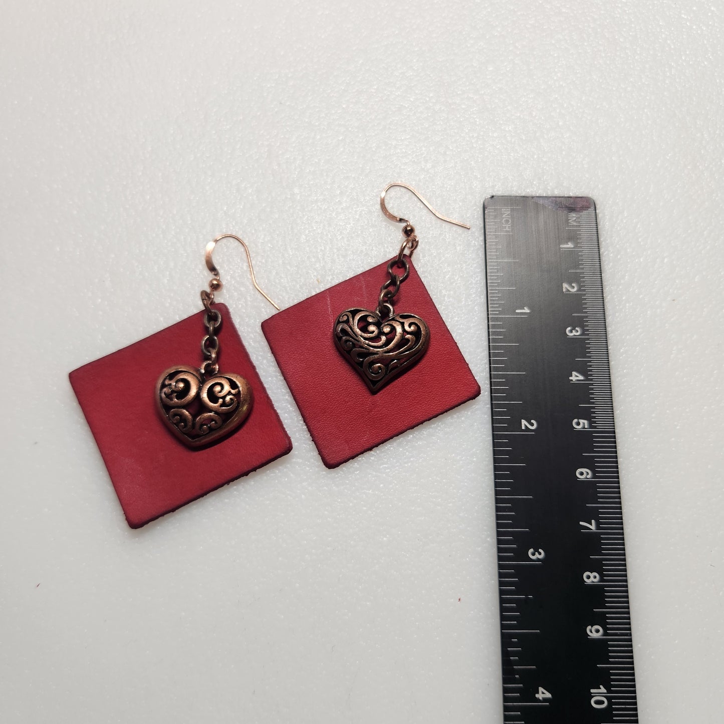 Deep Red Leather with VintageLook